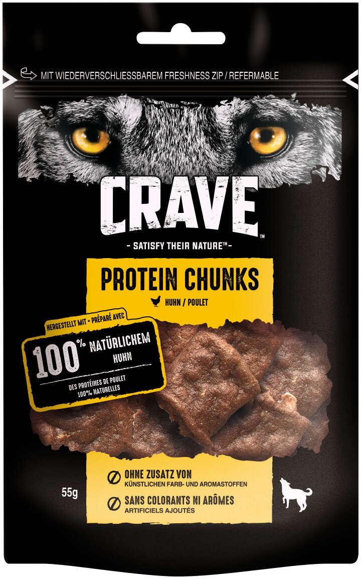 CRAVE Hund Beutel Protein Chunks mit Huhn